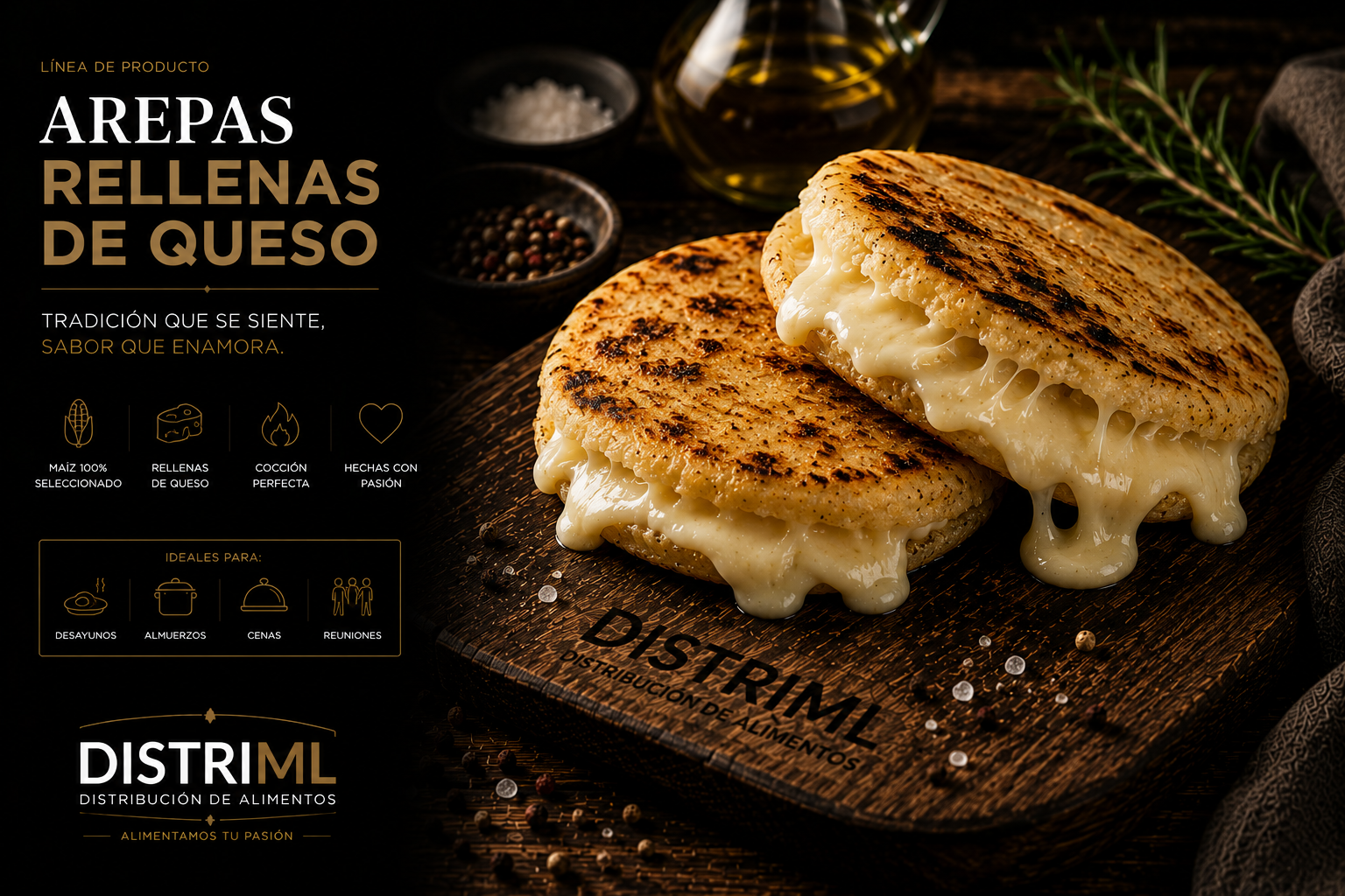 Arepas · 6 o 10 unidades