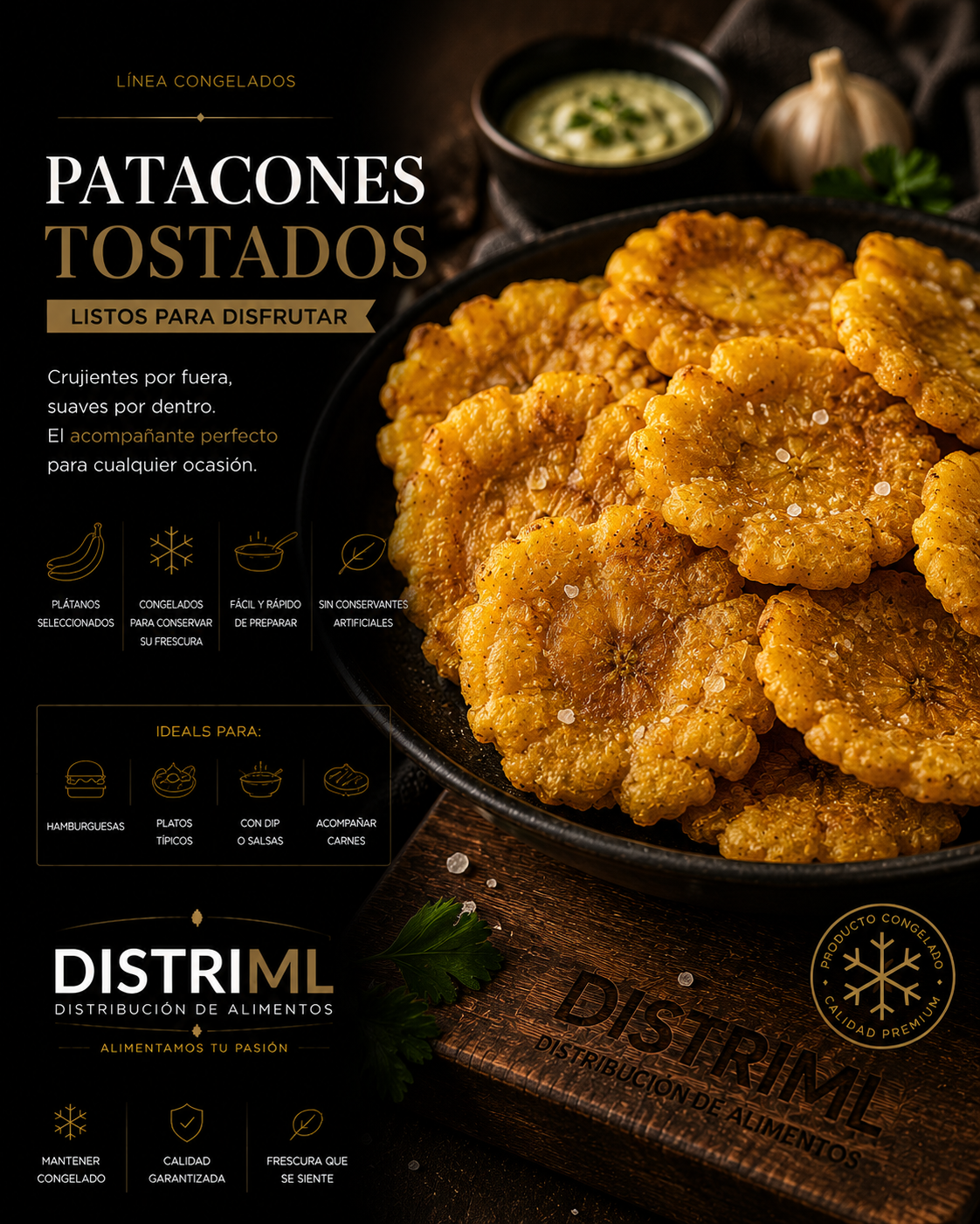 Patacones tostados