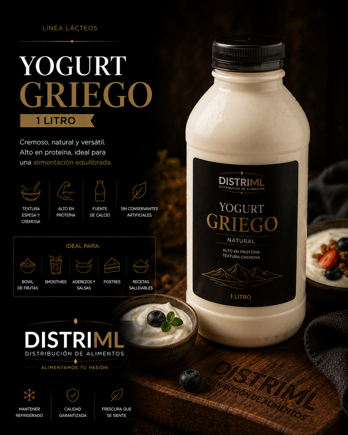 Yogurt griego natural